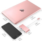 LENTION 4-in-1 USB-C Hub with Type C, USB 3.0, USB 2.0 - Image 5