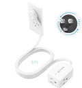 TROND 360° Rotating Flat Plug Extension Cord Surge Protector 6ft, Small Power by TRONDOfficial