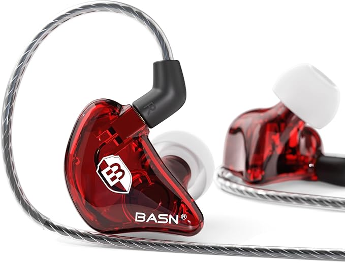 BASN Bsinger PRO in-Ear Monitors Hybrid Dynamic Dual Drivers Two Detachable by BASNAudio