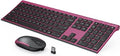 Wireless Keyboard and Mouse, Vssoplor 2.4GHz Rechargeable Compact Quiet by VssoPlorWirelesskeyboardMouse