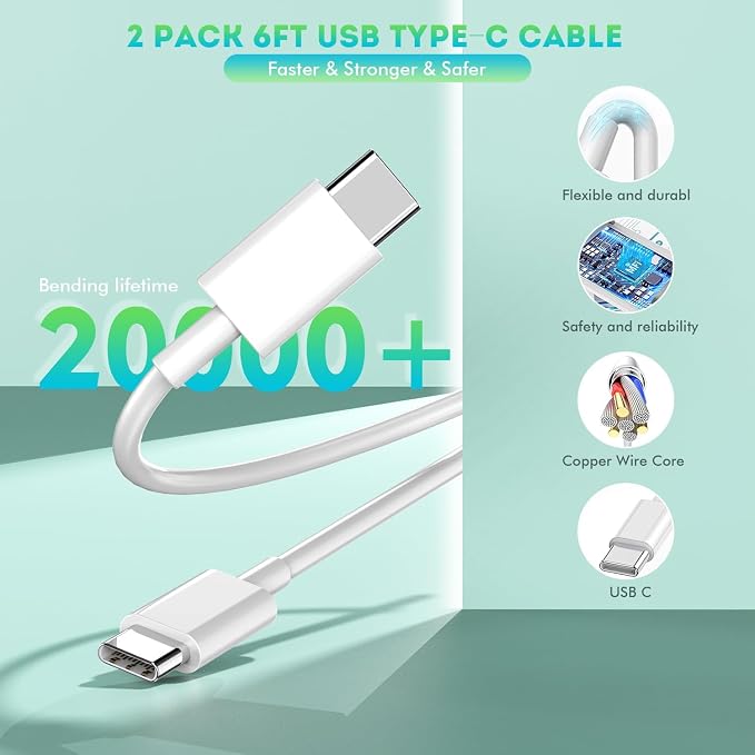 6FT iPhone 16 15 Charger Fast Charging - Image 5