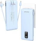 charmast Portable Charger with Built-in Cables & Wall Plug, 10000mAh Portable by Charmast