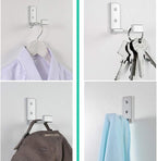 Folding Coat Hooks, Wall Hooks for Hanging Aluminum Alloy Cloth Hanger Coat - Image 4