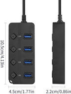 90 Degree USB Hub Splitter YACSEJAO USB 2.0 Data Hub - Image 6