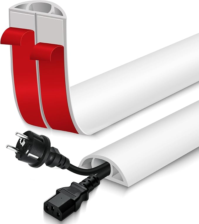 Floor Cord Cover for Wires on Floor Self Adhesive Cord Hider Floor Cable by EYAYEN
