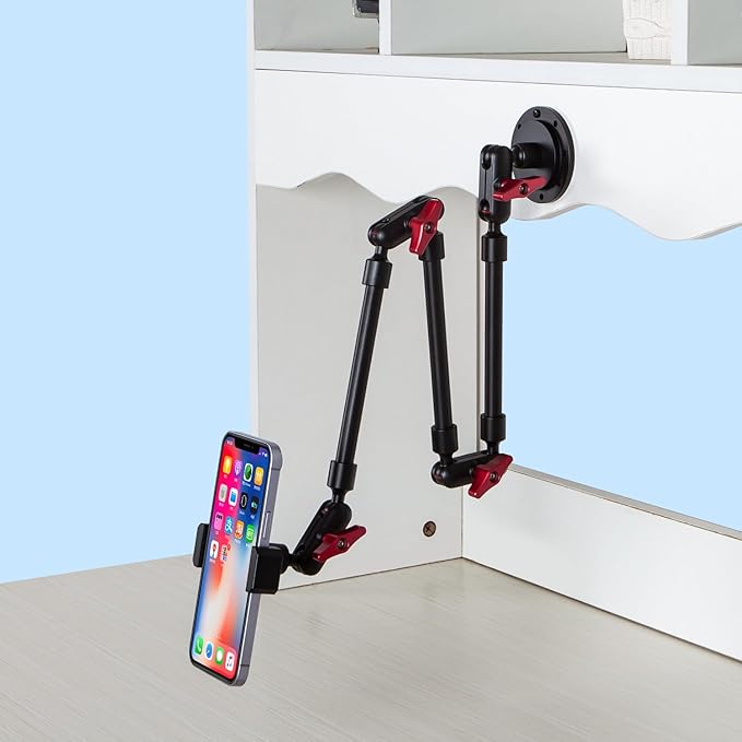Super Upgraded Magic Arm with LED, 82cm Length, Phone Wall Mount Holder Bracket - Image 6