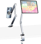 Magnetic Tablet Stand for Desk Aluminum Alloy Phone iPad Desk Holder Overhead by HIBORI