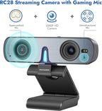 RC28 1080P 60FPS Webcam with Dual Microphones | Cardioid & Omnidirectional - Image 2