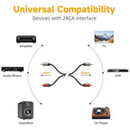 2RCA to 2RCA Cable 4.9FT, Hi-Fi Systems, Car Audio, Gaming Consoles - Image 2