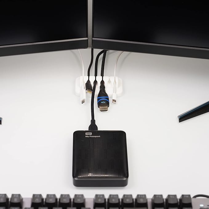 ENVISIONED Desktop Cable Organizer, Eco-Friendly Silicone, No Bad Smell - Image 2