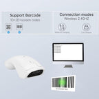 New Wireless Mouse Barcode Scanner, 2-in-1 Design 2D Handheld Barcode Scanner - Image 5