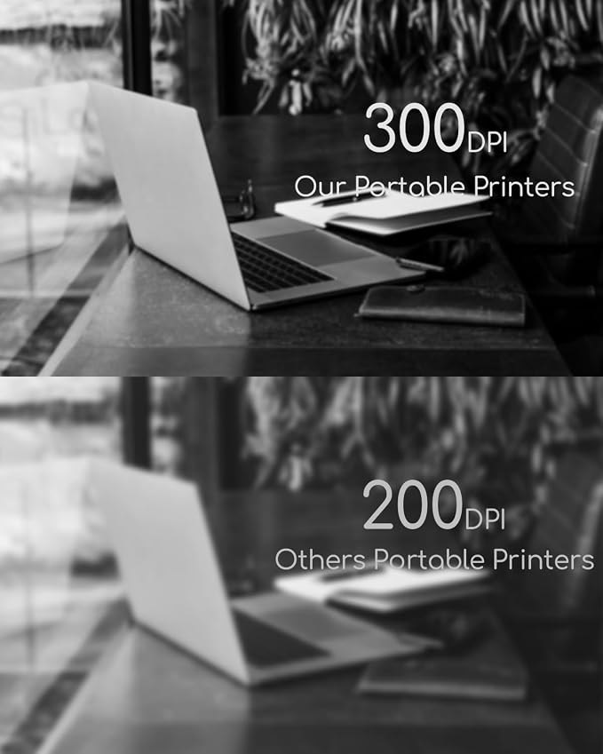 Portable Thermal Printer, Small Inkless Mobile Mini Printer - Image 5