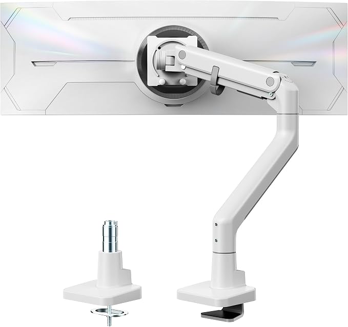 monTEK Heavy-Duty Monitor Arm for 17-57" Ultrawide Curved Screen, Supports up by monTEK