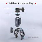 SMALLRIG Camera Mount Clamp 2-Pack, Ballhead Magic Arm - Image 8