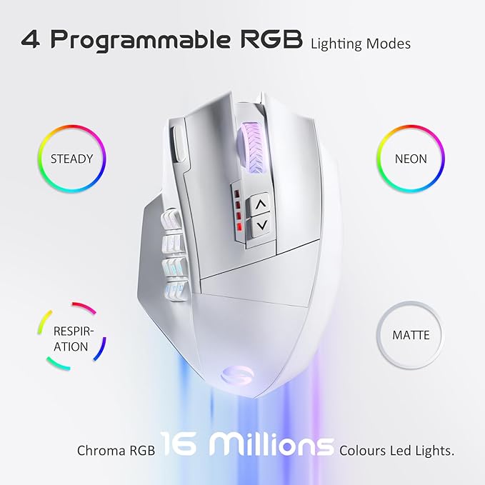 UtechSmart Venus Pro Wireless MMO Gaming Mouse, 000 DPI Optical Sensor - Image 6