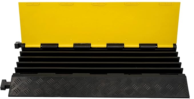 CXRCY Cable Ramp 1 Pack of 5 Channel PVC Rubber Cable Protector, 18000lbs - Image 7