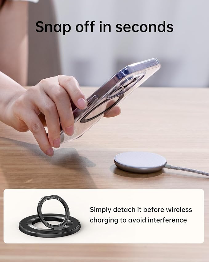 SYNCWIRE Upgraded Magnetic Phone Ring Holder - Image 7