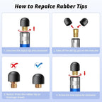 Rubber Tips for Stylus Pens Replacement nibs for Touch Screen Pen, No Scratches - Image 4