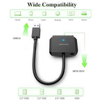WAVLINK SATA to USB Type-A Hard Drive Cable, 5Gbps USB3.0 to Sata Cable Support - Image 2