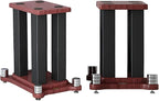 A Pair of Universal Speaker Stands, Heavy Duty Speaker Stands Holds Bookshelf by RAJYQODIS
