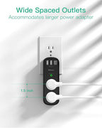 USB Outlet Extender Surge Protector - - Image 5