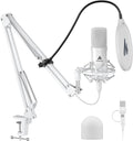 MAONO USB Microphone, 192kHz/24bit Plug & Play PC Computer Podcast Condenser by MAONO