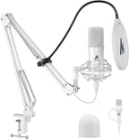 MAONO USB Microphone, 192kHz/24bit Plug & Play PC Computer Podcast Condenser by MAONO