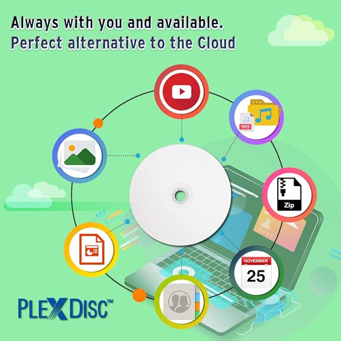CD-R 700MB 52X White Inkjet Hub Printable Recordable Media - Image 6