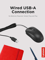 Lenovo 100 Wired USB Computer Mouse - Image 3