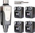 Xvive U4R4 Wireless in-Ear Monitor System 1 Transmitter and 4 Beltpack Receiver by Xvive