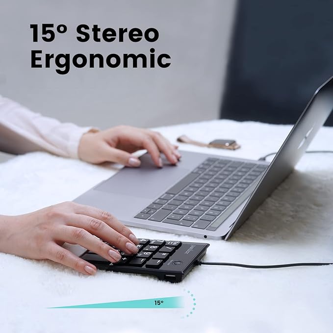 Perixx PERIPAD-202C Wired USB-C Slim Numeric Keypad - Image 5