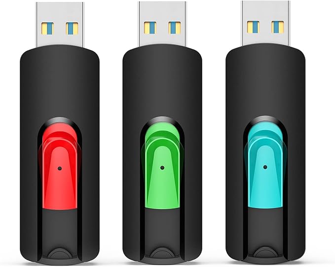 Aiibe 64GB Flash Drive 3.0 3 Pack 64GB Thumb Drive USB Drive 64 GB Jump Drives by Aiibe
