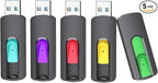 Aiibe 64GB USB 3.0 Flash Drives 5 Pack 64GB Thumb Drive USB Drives High Speed by Aiibe
