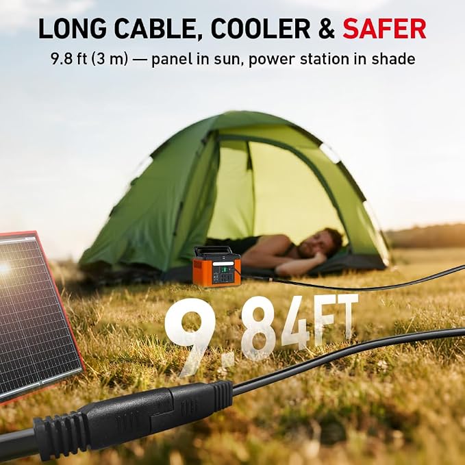 DOKIO 150W Portable Foldable Solar Panel Kit, Compact 21x20in Design 7.3lb - Image 5