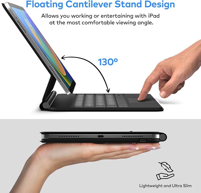 Keyboard Case for iPad 10th Generation 2022 & 11th – Magic-Style Keyboard - Image 3