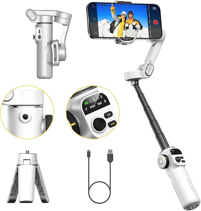 Gimbal Stabilizer for iPhone, Phone Gimbal by AOCHUAN