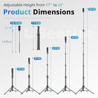 UBeesize 88’’ Flexible Phone Tripod - Image 2