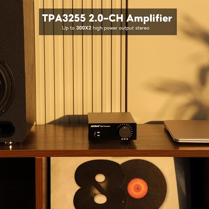 AIYIMA A07 Premium TPA3255 Power Amplifier 300Wx2 HiFi Class D Amp Mini 2 - Image 5
