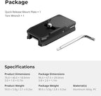 SmallRig Mount Plate for AirTag, Quick Release Camera Mount Baseplate for - Image 9