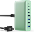 USB C Charger 200W USB C Charger Block, Upgraded GaN III 8-Port Fast Charging by GKUTW