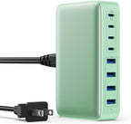 USB C Charger 200W USB C Charger Block, Upgraded GaN III 8-Port Fast Charging by GKUTW
