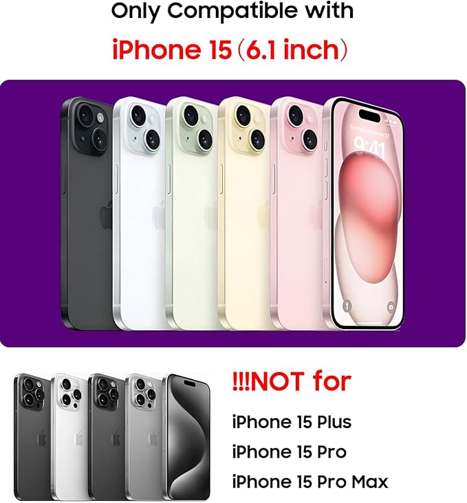 Magnetic for iPhone 15 Case Slim Soft Silicone Bumper Shockproof Metallic Shine - Image 7