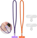2 Pack Phone Lanyard, 2×Phone Neck Strap, 4×Tether Tabs, Universal Cell Phone by KITANIS