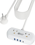 SUPERDANNY Power Strip with USB, 9.8ft Mini Desktop Charging Station with 2 by SUPERDANNY