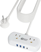 SUPERDANNY Power Strip with USB, 9.8ft Mini Desktop Charging Station with 2 by SUPERDANNY