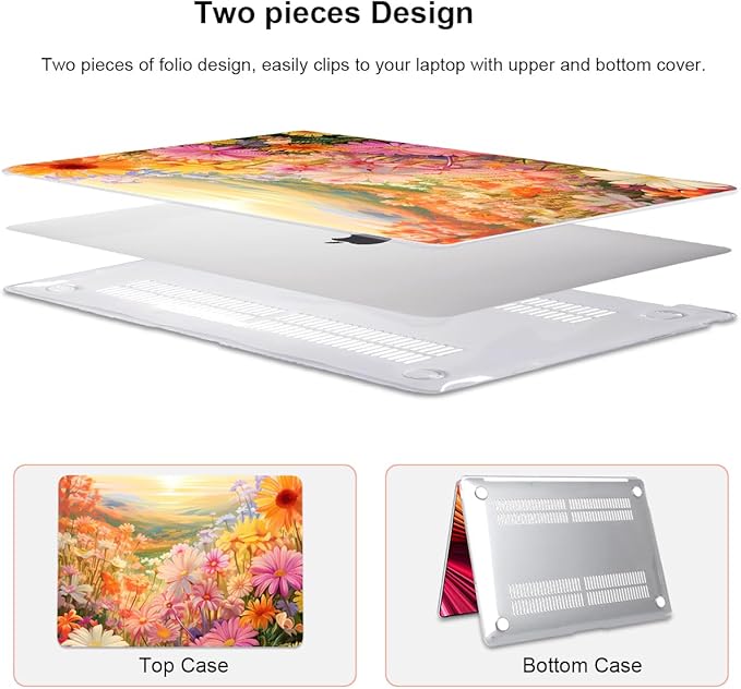 Compatible with MacBook Air 13 Inch Case 2021 2020 2019 2018 Release M1 A2337 - Image 4
