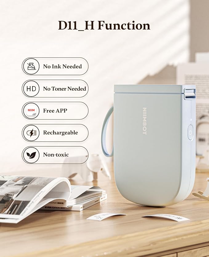 NIIMBOT Label Maker Bluetooth Mini Label Printer D11 2024 Version, Portable - Image 4