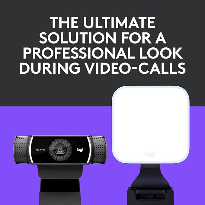 Logitech C922x Pro + Logitech for Creators Litra Glow - Image 2