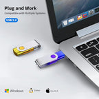 ABLAZE 1GB Flash Drive 2 Pack, USB 2.0 Thumb Drives - Image 2