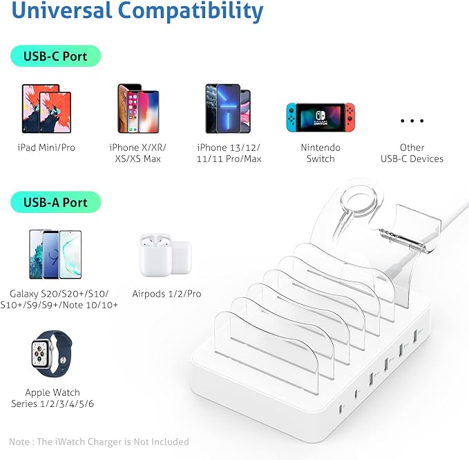 SooPii 6-Port USB C Charging Station - Image 7